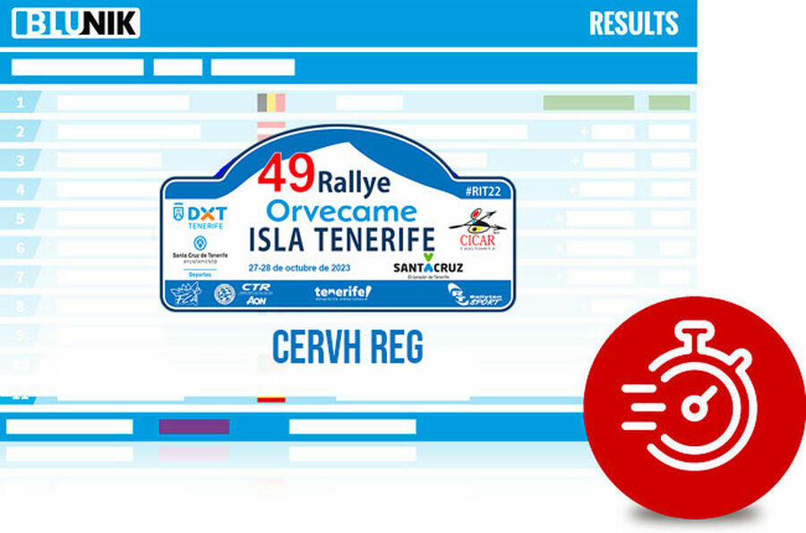49º Rallye Orvecame Isla Tenerife Rallye results CERVH-REG