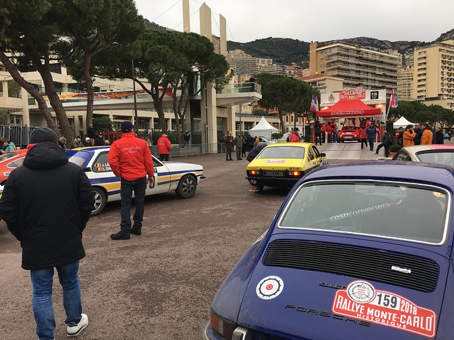 Parc Porche Rally Monte Carlo Historique 2018