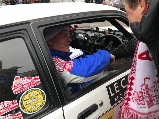 Classic car codriver Rally Monte Carlo Historique 2018