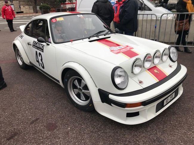 Porceh car 43 Rally Monte Carlo Historique 2018