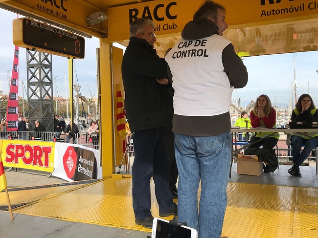 Podium RACC salida Barcelona Rally Monte Carlo Historique 2018