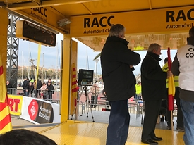 Podium RACC sortida Barcelona Rally Monte Carlo Historique 2018