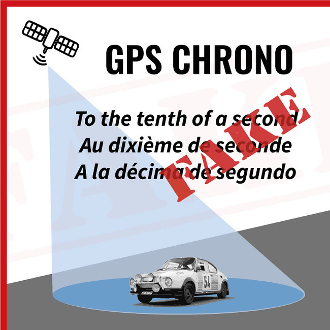 Rally Chrono to the tenth of a second with GPS = FALSE
