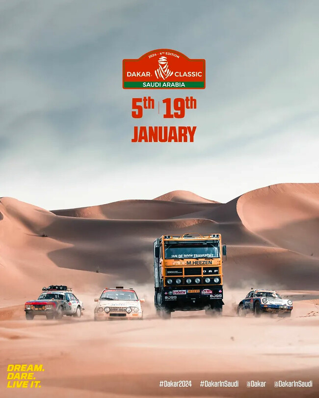Blunik in the Dakar Classic