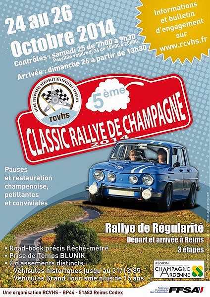 6e Classic Rallye de Champagne Classements