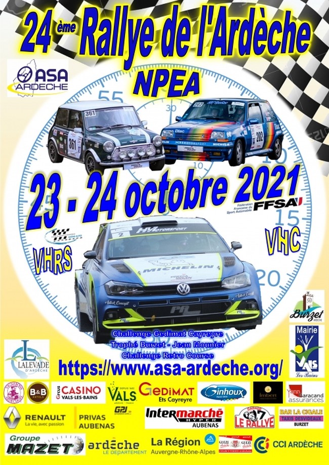 7è Rallye de l'Ardèche VHRS NPEA