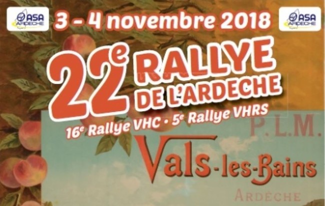 22e Rallye de l'Ardeche VHC- VHRS